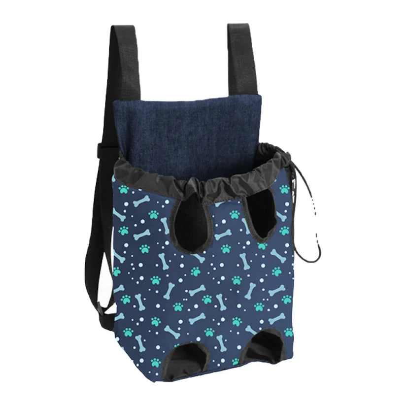 Mochila de Transporte Cachorros e Gatos Azul