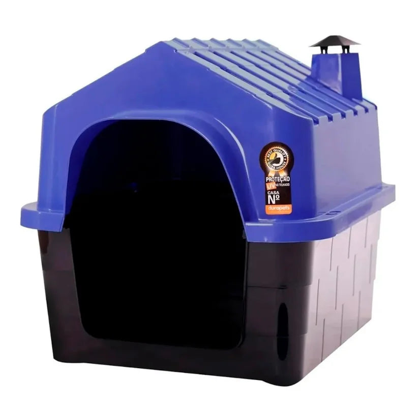 Casa Plástica Azul Cachorros