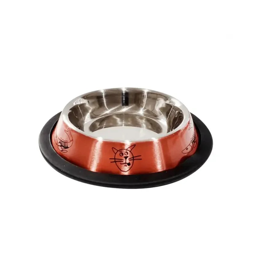 Comedouro Gatos Inox Laqueado 150ml